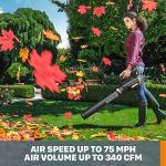 WORX Cordless Leaf Blower, Electric Blower with Turbine Fan, Blowers for Lawn Care with 2 Speed Control, Battery & Charger Not Included, WG547.9