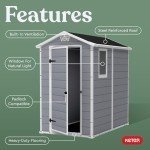 Keter Manor Resin Garden Storage Shed Set