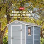 Keter Manor Resin Garden Storage Shed Set