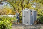 Keter Manor Resin Garden Storage Shed Set
