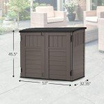 Suncast Kensington Horizontal Storage Shed - Gray