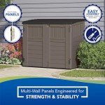 Suncast Kensington Horizontal Storage Shed - Gray