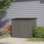 Suncast Kensington Horizontal Storage Shed - Gray