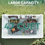YITAHOME 47 Cu Ft Outdoor Resin Storage Shed