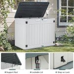 YITAHOME 47 Cu Ft Outdoor Resin Storage Shed