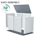YITAHOME 47 Cu Ft Outdoor Resin Storage Shed