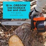 Black + Decker 15A Electric Chainsaw, 18-inch