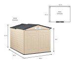 Rubbermaid Outdoor Slide-Lid Storage Shed - 96 cu. ft