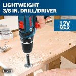 BOSCH 12V Max Cordless Drill and Impact Driver Kit