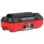 CRAFTSMAN V60 2.5Ah Lithium Ion Battery