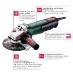 Metabo WEP15-150 6" Angle Grinder, 13.5 Amp