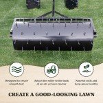 36" Lawn Mower Aerator Roller with Water Holder