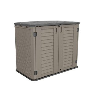 HOMSPARK Weather-Resistant Outdoor Storage Cabinet 26 cu.ft