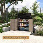 HOMSPARK Weather-Resistant Outdoor Storage Cabinet 26 cu.ft