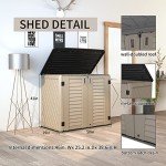 HOMSPARK Weather-Resistant Outdoor Storage Cabinet 26 cu.ft