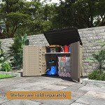 HOMSPARK Weather-Resistant Outdoor Storage Cabinet 26 cu.ft