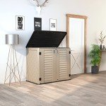 HOMSPARK Weather-Resistant Outdoor Storage Cabinet 26 cu.ft