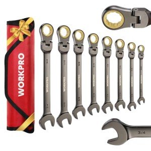WORKPRO 12-Piece Flex-Head Ratchet Wrench Set