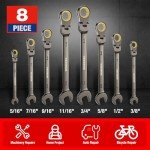 WORKPRO 12-Piece Flex-Head Ratchet Wrench Set
