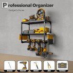 Power Tool Organizer with Charging Station & Drill Holders