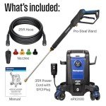 ePX3000 Electric Pressure Washer 2030 PSI, 4 Nozzles