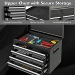 Goplus 5-Drawer Rolling Tool Chest in Black