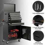 Goplus 5-Drawer Rolling Tool Chest in Black