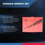 Neiko 16-Piece Jumbo Combination Wrench Set
