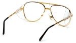 Pyramex Pathfinder Clear Safety Glasses with Gold Frame