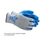 Showa 300L-09 Rubber-Coated Gloves, Large, 12 Pairs