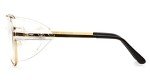 Pyramex Pathfinder Clear Safety Glasses with Gold Frame