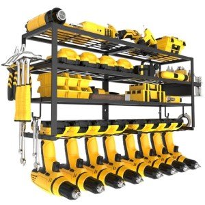 Mefirt Heavy Duty Power Tool Organizer Rack
