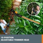 Worx 20V Cordless Hedge Trimmer with Extension Pole