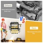 Modular Power Tool Wall Organizer with Charging Station