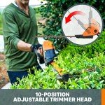 Worx 20V Cordless Hedge Trimmer with Extension Pole
