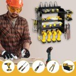 Modular Power Tool Wall Organizer with Charging Station