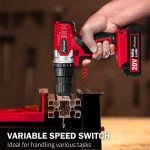 AVID POWER 20V Cordless Drill and Bit Set