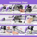 63CC 20" Gas Powered Chainsaw for Cutting Trees