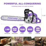 63CC 20" Gas Powered Chainsaw for Cutting Trees
