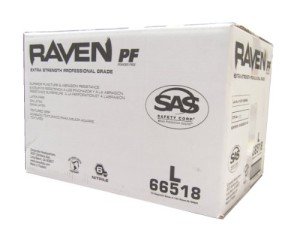 Raven SAS 66518 6 Mil Black Nitrile Gloves - Large