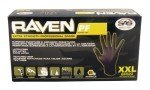 Raven SAS 66518 6 Mil Black Nitrile Gloves - Large