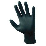 Raven SAS 66518 6 Mil Black Nitrile Gloves - Large