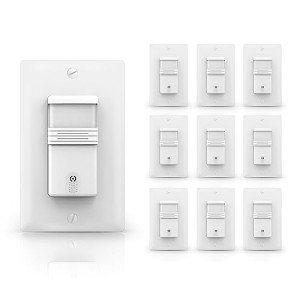 ECOELER 10-Pack Motion Sensor Light Switches
