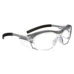 3M Reader Safety Glasses, Clear Lens, Gray Frame