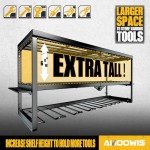 Amoowis Heavy-Duty Power Tool Organizer Rack