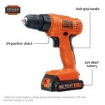 Black & Decker 20V MAX Lithium Drill with Accessories