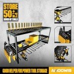Amoowis Heavy-Duty Power Tool Organizer Rack