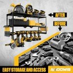 Amoowis Heavy-Duty Power Tool Organizer Rack