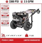SIMPSON PowerShot 3300 PSI Gas Pressure Washer