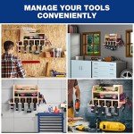 WORKPRO Wall-Mounted Power Tool Organizer Rack